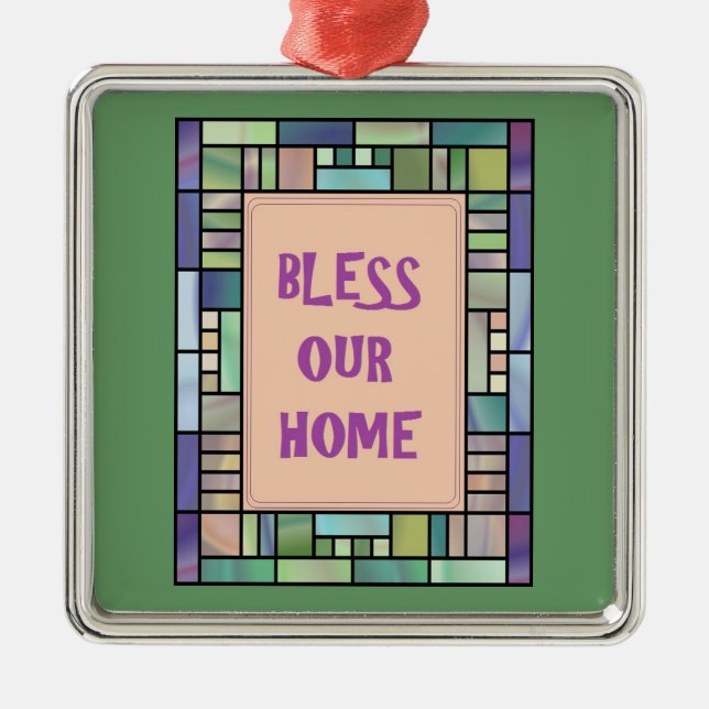 Bless Our Home-Ornament Metal Ornament (Front)