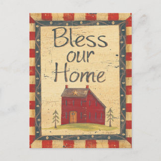 bless-our-home postcard