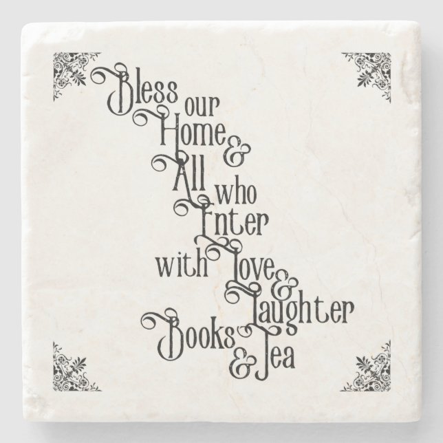 Bless Our Home Stone Coaster (Front)