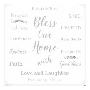 Bless Our Home Wall Decal-Tranceparency Wall Decal