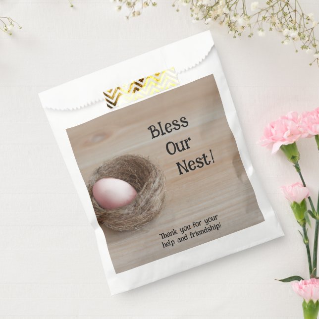 Bless Our Nest, Nesting Party Favor Bag (Sealed)