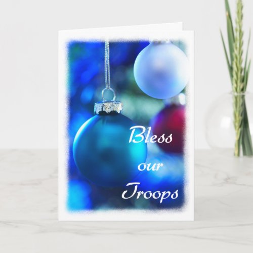 Bless our Troops Holiday Card