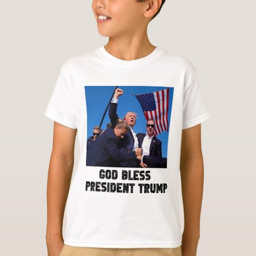 Bless President Trump  T_Shirt