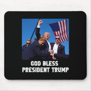 Bless President Trump Trump 2024 Voting Mouse Pad
