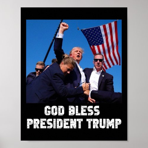 Bless President Trump Trump 2024 Voting  Poster