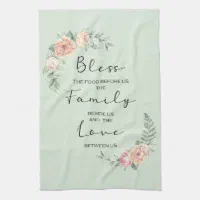 Bless the Food Before Us Dish Towel- Microfiber Tea Towel