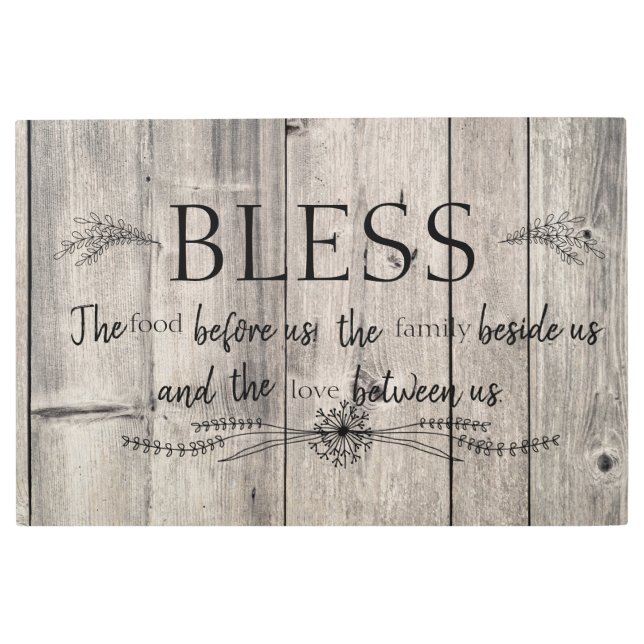 Bless the Food before us... Metal Print (Front)