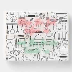 "Bless the food before us" Wood Wall Art Wooden Box Sign