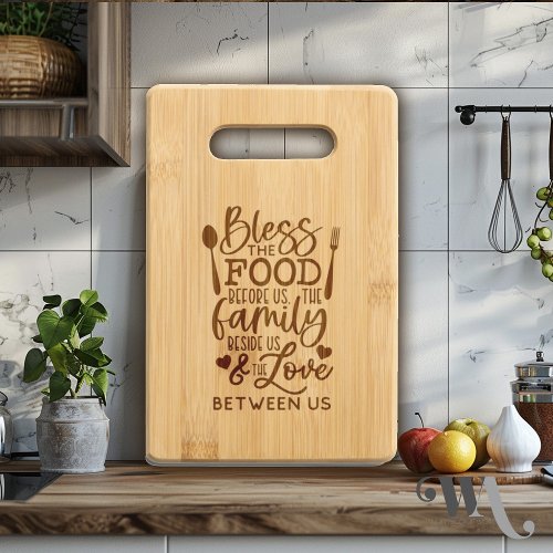 Bless the Food Blessing  Cutting Board