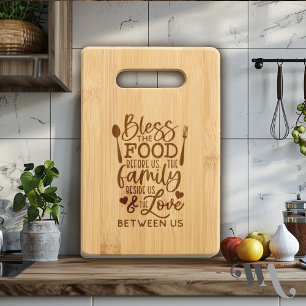 Bless the Food Blessing Engraved Cutting Board