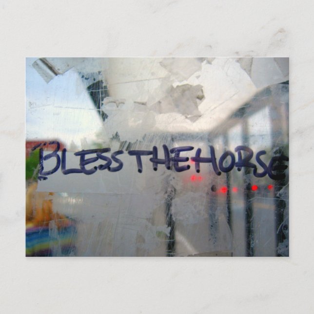 bless the horse postcard (Front)
