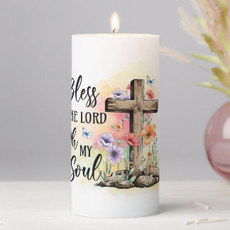 Bless The Lord Christian Candles Decoration