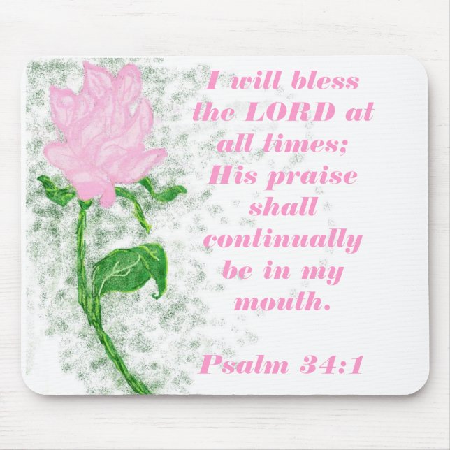 Bless the LORD Mouse Pad (Front)