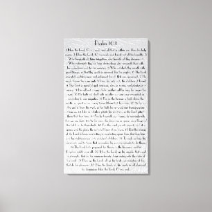 Bless the Lord O my soul bible verse Psalm 103 Canvas Print