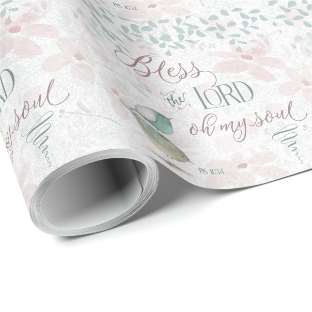 Bless the Lord - Ps 103:1 Wrapping Paper (Roll Corner)