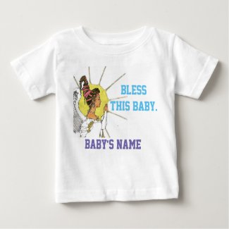 Bless this baby angel personalized t-shirt 