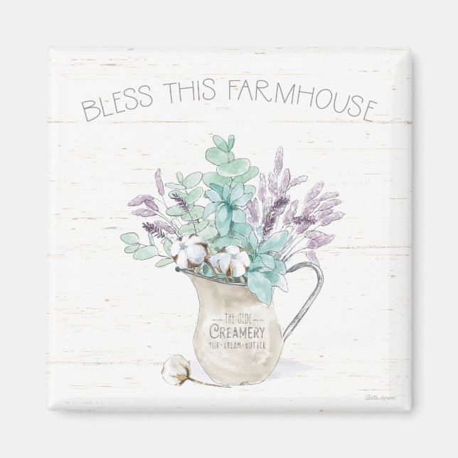 Bless This Farmhouse Magnet (Front)