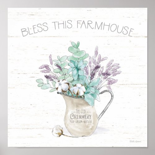 Bless This Farmhouse Poster