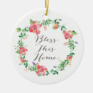 Bless This Home Christmas Ornament