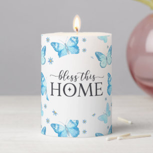 Bless This Home Pillar Candle