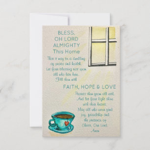 Bless This Home – Prayer Card - Note Card