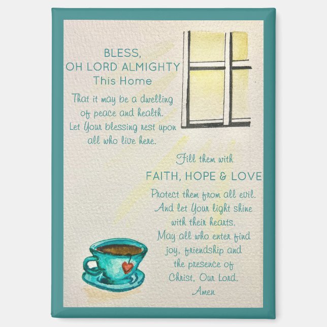Bless This Home – Prayer Magnet (Front)