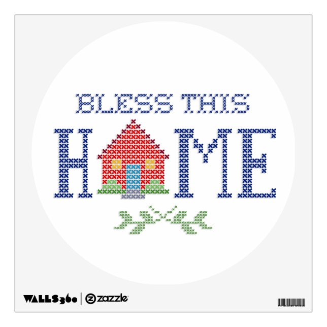 Bless This Home Wall Decal (Front)