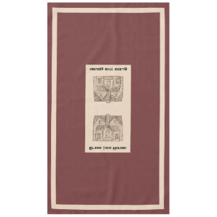 Bless This House w/ text & image template 60 x 104 Tablecloth