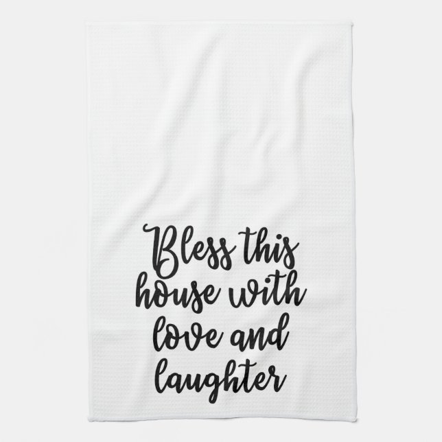 Bless this house with love and laughter Towel (Vertical)