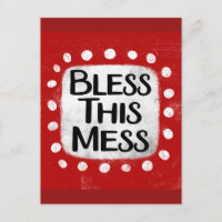 Bless This Mess Postcard