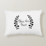 Bless This Nest Throw Pillow at Zazzle