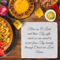 Bless Us O Lord Prayer Elegant Script