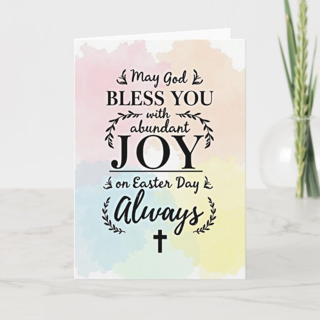Bless You Joyful Wishes Card (Front)