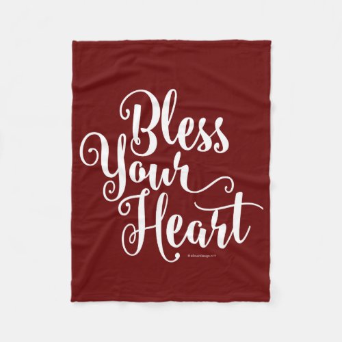 Bless Your Heart Fleece Blanket
