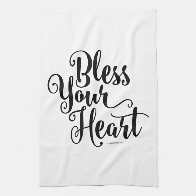 Bless Your Heart Kitchen Towel (Vertical)