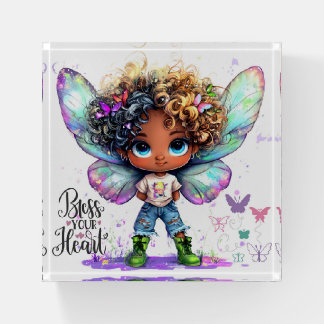 Bless Your Heart Lil' Fairy Paperweight