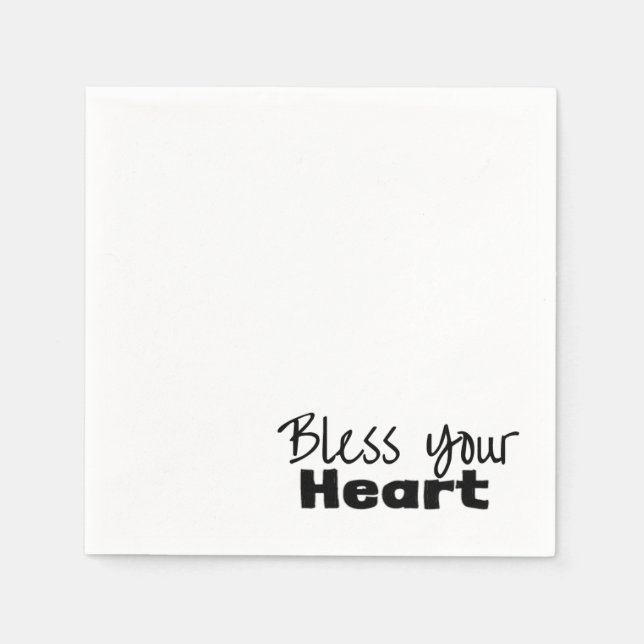 Bless your Heart  Napkins (Front)