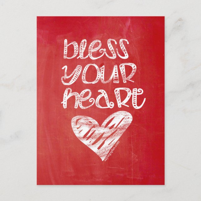 Bless Your Heart Postcard (Front)