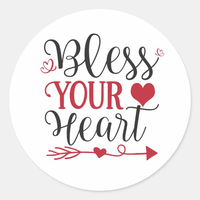Bless Your Heart Sticker (Front)