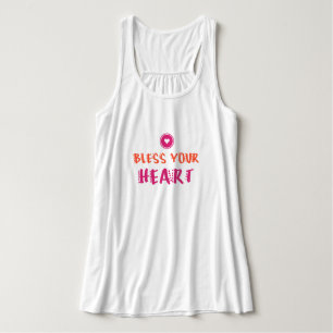 Bless Your Heart Women's Flowy Racerback Tank Top