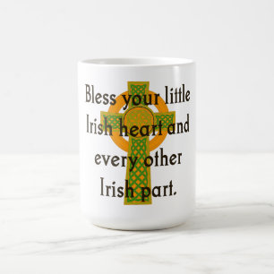 Bless Your Little Irish Heart - Irish Quote Coffee Mug