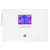 Blessed abstract butterfly and flower cards (Back Horizontal)