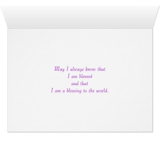 Blessed abstract butterfly and flower cards (Inside Horizontal (Bottom))