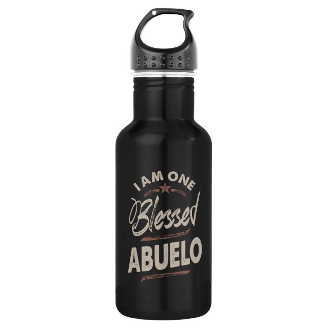 Blessed Abuelo Stainless Steel Water Bottle (Front)
