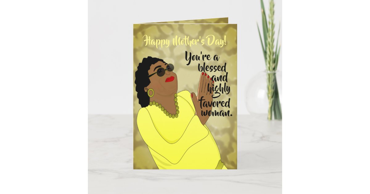 Blessed African American Mothers Day Card Zazzle