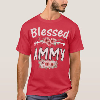 Blessed Ammy Mom Life Cute Floral Flower Mothers D T-Shirt