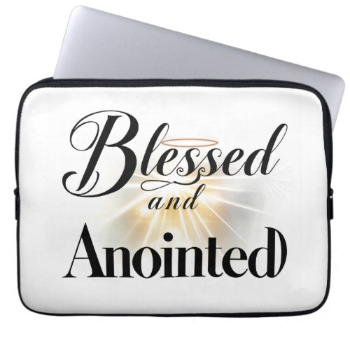 Blessed and Anointed Laptop case