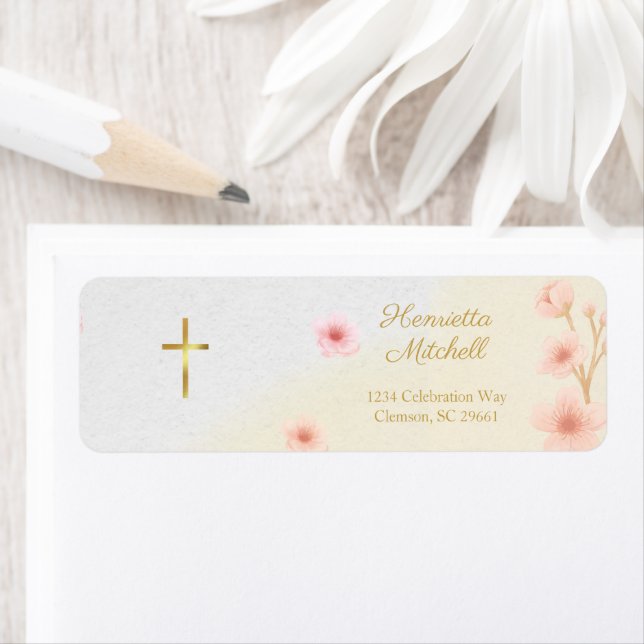 "Blessed and Baptized: A Day to Remember"  Label (Insitu)