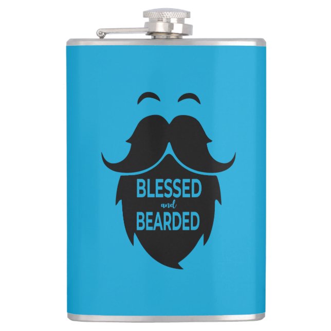 Blessed and Bearded Flask (Front)