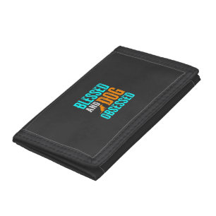 Blessed And Dog Obsessed Dog Lover Tri-fold Wallet